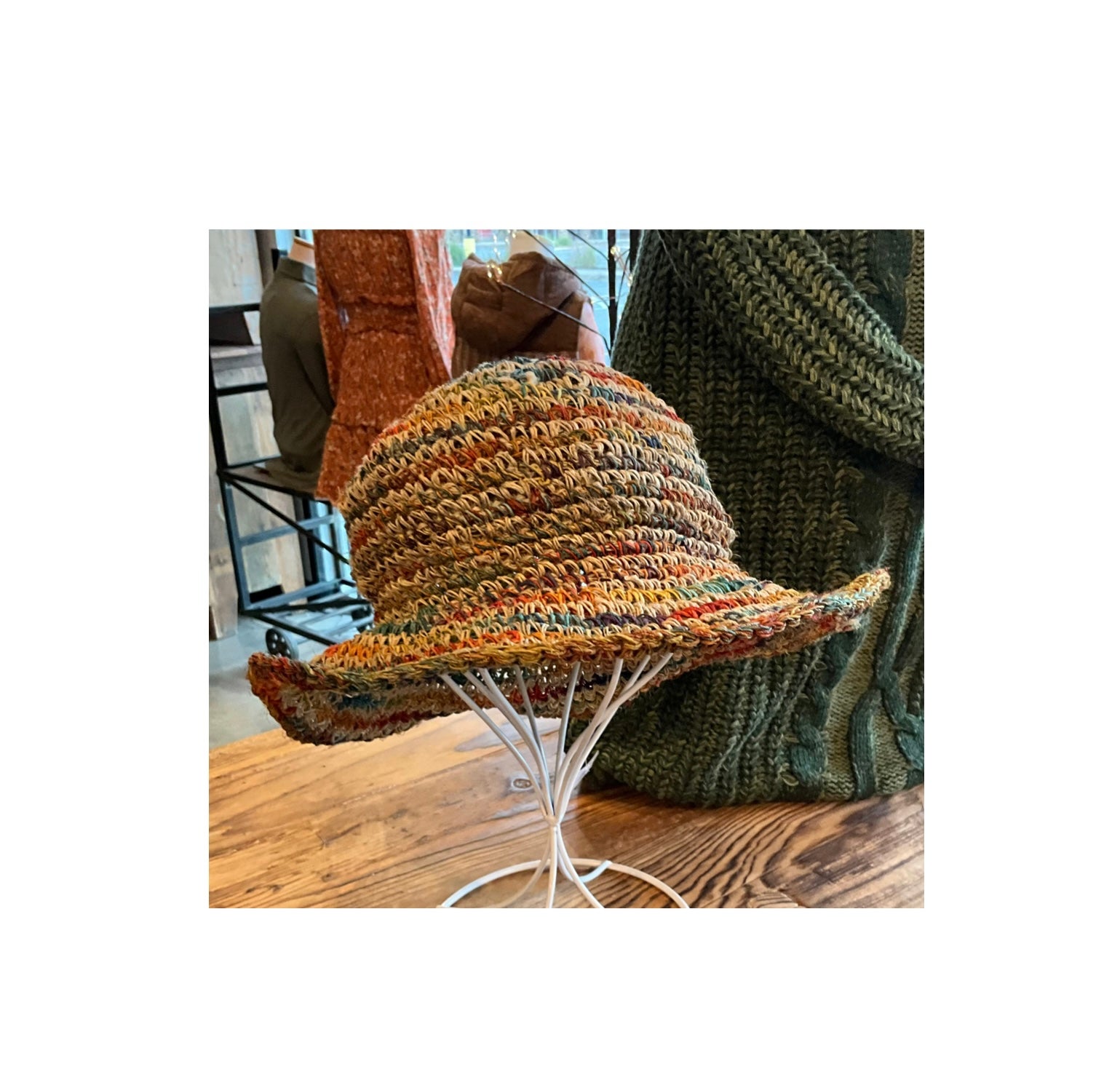 Handmade Hemp Sunhat! Hemp Hat - Handmade Sun Hat in Natural or Olive for Summer  main image 3