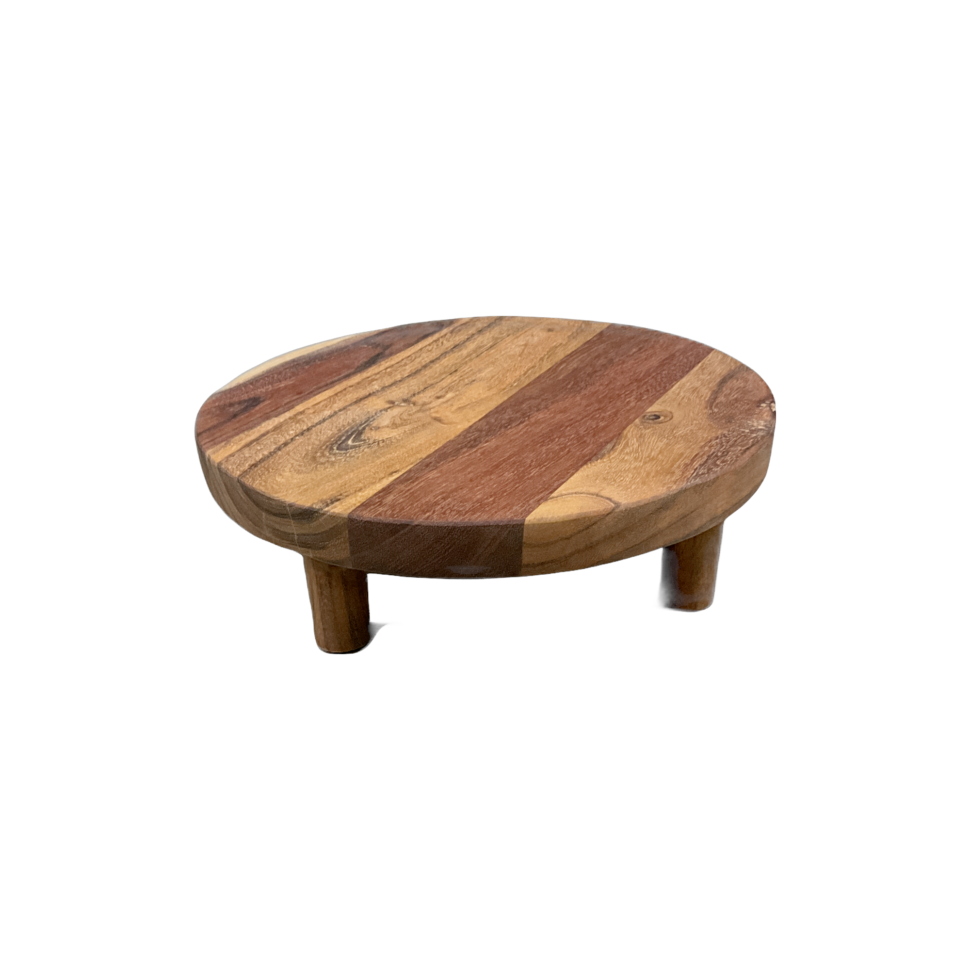 Acacia wood serving riser 11" Farm Charm